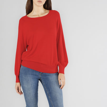 MAGLIA CON SCOLLO A BARCA