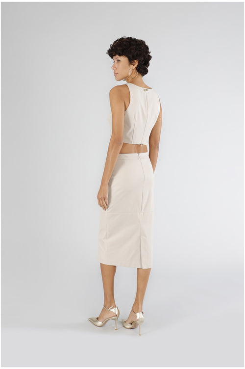 GONNA TUBINO TESSUTO ELASTICIZZATO