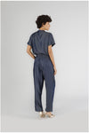 PANTALONE CON PINCES IN TENCEL DENIM