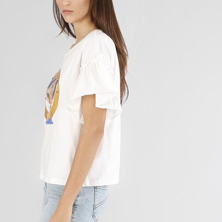 TSHIRT MANICA CORTA DONNA CON CAPPELLO