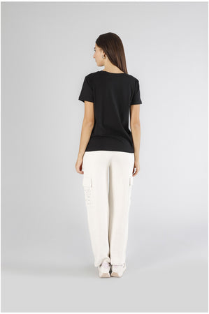 TSHIRT MANICA CORTA DONNA CON OCCHIALI