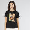 TSHIRT MANICA CORTA DONNA CON OCCHIALI