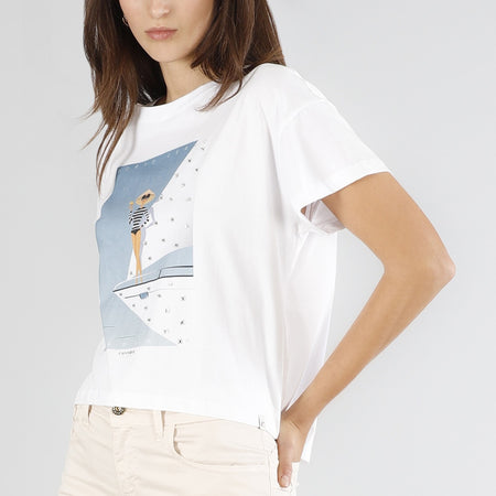 TSHIRT A SACTOLINA MANICA CORTA STAMPA PORTOCERVO