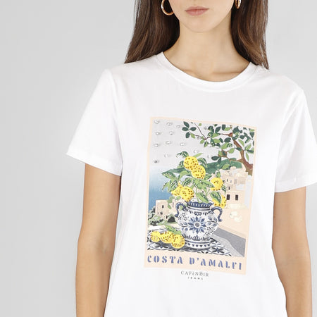 TSHIRT MANICA CORTA STAMPA COSTA D'AMALFI
