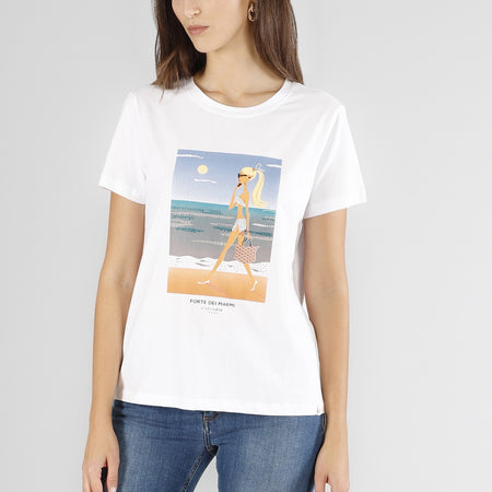 TSHIRT MANICA CORTA STAMPA FORTE DEI MARMI
