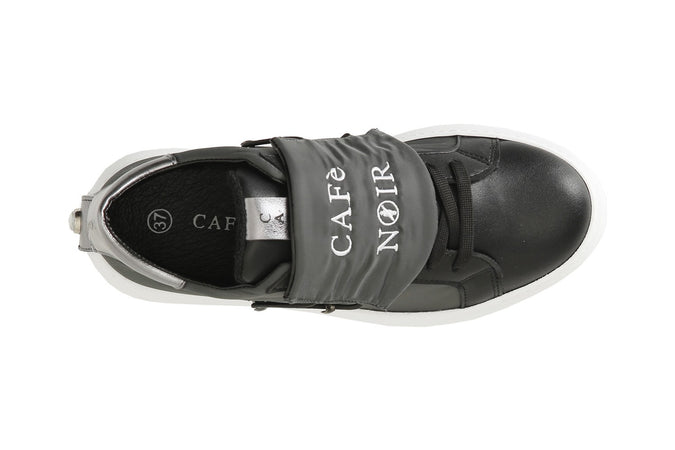 SNEAKERS IN TESSUTO E PELLE