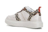 SNEAKERS IN PELLE CON RIPORTI STAMPA MACULATA