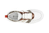 SNEAKERS IN PELLE CON RIPORTI STAMPA MACULATA