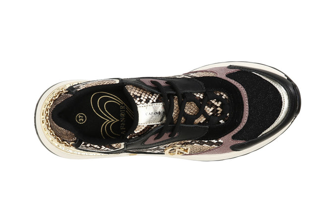 SNEAKERS CON DETTAGLI PITONATI