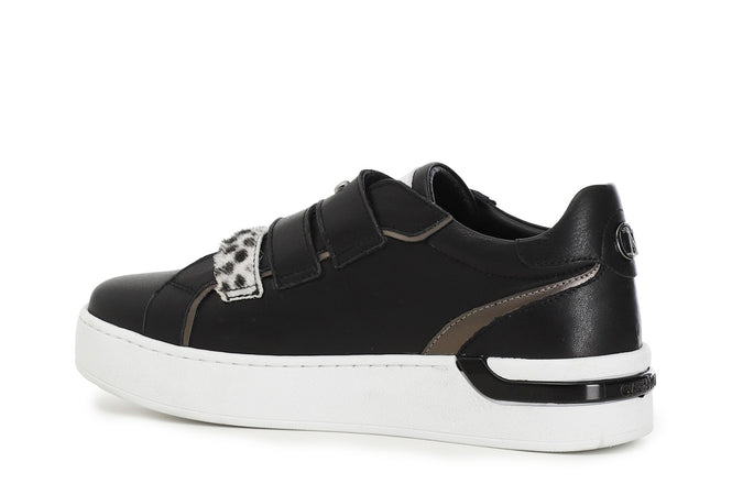 SNEAKERS IN PELLE CON STRAP