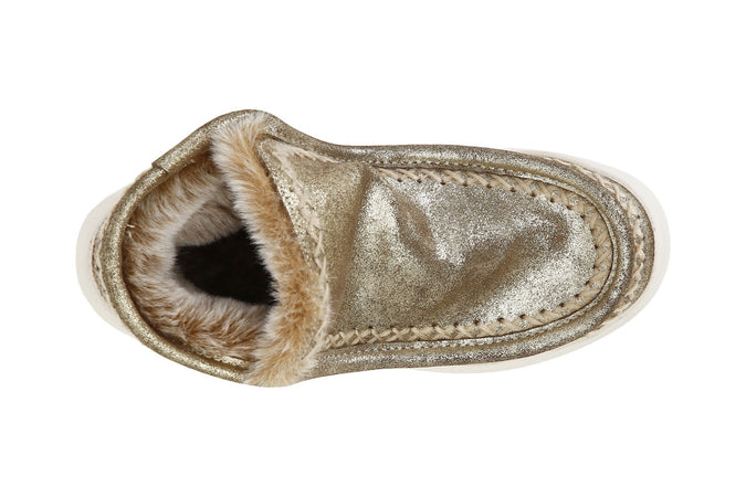 TRONCHETTO IN PELLE SCAMOSCIATA GLITTERATA