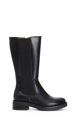 STIVALE IN SIMILPELLE SPAZZOLATA CON ELASTICO