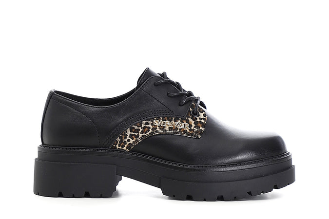 DERBY IN PELLE CON RIPORTO CAVALLINO MACULATO