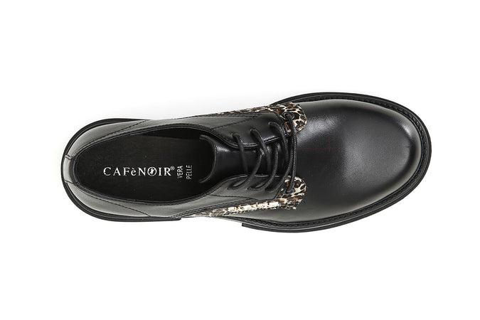 DERBY IN PELLE CON RIPORTO CAVALLINO MACULATO