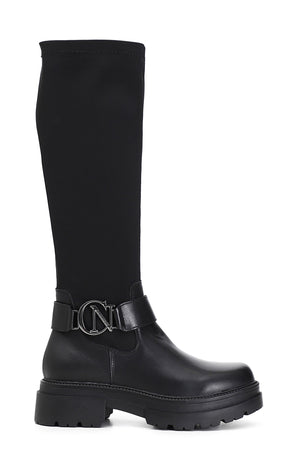 STIVALE CON GAMBALE STRETCH E CAVIGLIERA LEVA E METTI