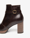 Nero Giardini tronchetti donna in pelle t.moro I513821D300