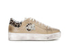 SNEAKERS IN PELLE CON DETTAGLI MACULATIE GLITTER