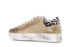 SNEAKERS IN PELLE CON DETTAGLI MACULATIE GLITTER