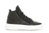 SNEAKERS ALTA IN PELLE CON CERNIERA