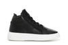 SNEAKERS ALTA IN PELLE CON CERNIERA