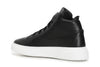 SNEAKERS ALTA IN PELLE CON CERNIERA