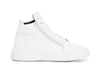 SNEAKERS ALTA IN PELLE CON CERNIERA