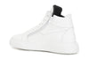 SNEAKERS ALTA IN PELLE CON CERNIERA