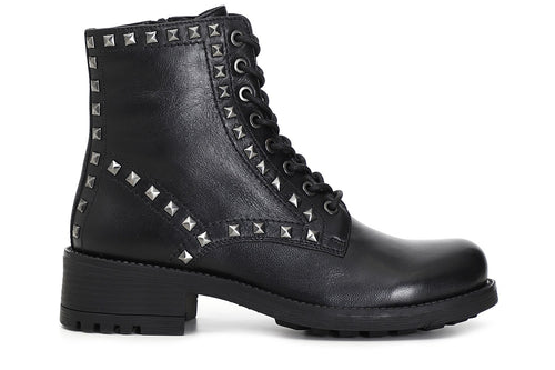 TRONCHETTO IN PELLE CON BORCHIE