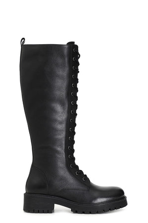 STIVALE IN PELLE ALLACCIATO