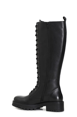 STIVALE IN PELLE ALLACCIATO