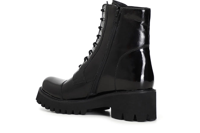 TRONCHETTO IN PELLE VERNICIATA