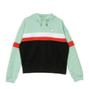 FILA Felpa Leggera Cappuccio Corta Donna Ella Mist Green/black/bright White/true Red da donna