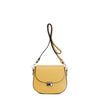 TRACOLLA CON PATTINA IN PELLE E CHIUSURA STRASS