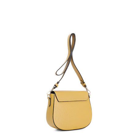 TRACOLLA CON PATTINA IN PELLE E CHIUSURA STRASS