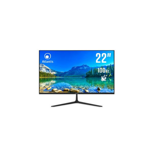 MONITOR ATLANTIS LED 21,5 WIDE A05-HE22VF-VHM VA 100HZ 1920X1080 5MS 25015CD/M 3.000:1 2X2W MM VESA VGA HDMI BLACK