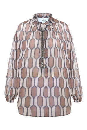 Bazar Deluxe Camicie Marrone/beige da donna