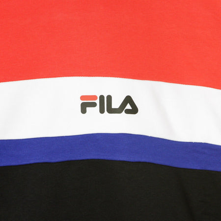 FILA Felpa Cappuccio Uomo Radomir Hoody True Red/black/bright White/mazarine Blue da uomo