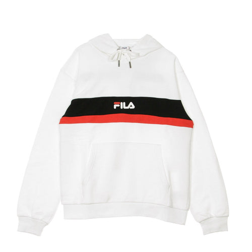 FILA Felpa Cappuccio Uomo Radomir Hoody Bright White/black/true Red da uomo