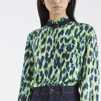 CAMICIA IN VISCOSA STAMPATA