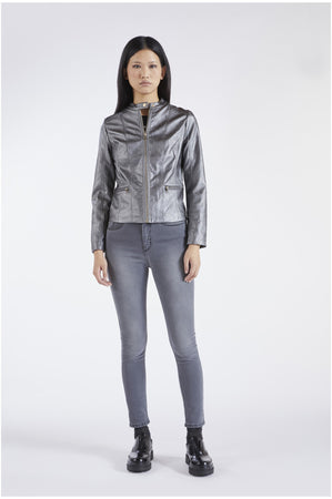 BIKER SIMILPELLE LAMINATO