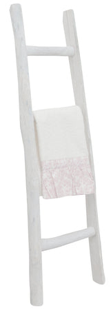 Biscottini Scala portasciugamani in legno finitura bianca anticata