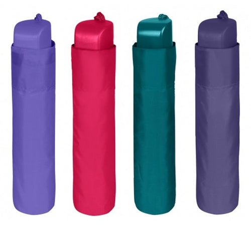 Perletti Ombrello Mini Donna 54 cm Manuale Tinta Unita Colori Assortiti