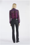 DENIM FLARE FIT TESSUTO GLITTERATO