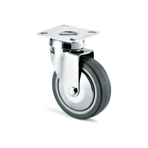 Ruota mobile Avo Valsecchi 13784 220C Cromo e Grigio D. 8cm