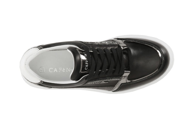 SNEAKERS IN PELLE CON DETTAGLIO STRASS