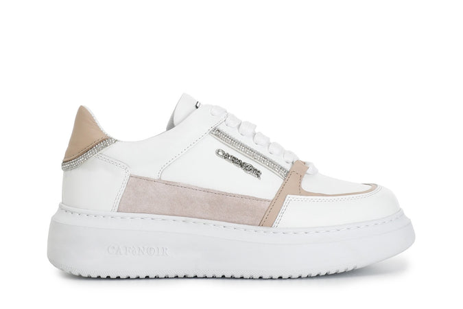 SNEAKERS IN PELLE CON DETTAGLIO STRASS