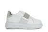 SNEAKERS IN PELLE CON ACCESSORIO STRASSE ELASTICI