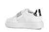 SNEAKERS IN PELLE CON ACCESSORIO STRASSE ELASTICI
