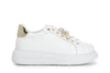 SNEAKERS IN PELLE CON ACCESSORIO GIOIELLO