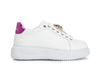 SNEAKERS IN PELLE CON ACCESSORIO GIOIELLO